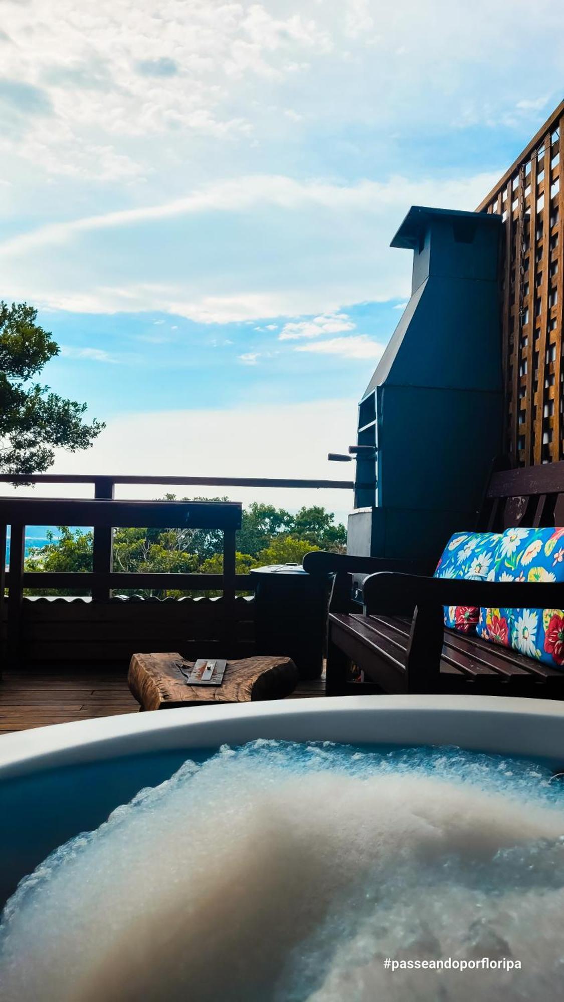 Loft Com Lago Hidro E Vista Para O Mar Florianópolis Buitenkant foto